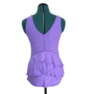 Lululemon Hustle Ruffle Back Tank Top Purple Sz 4‎